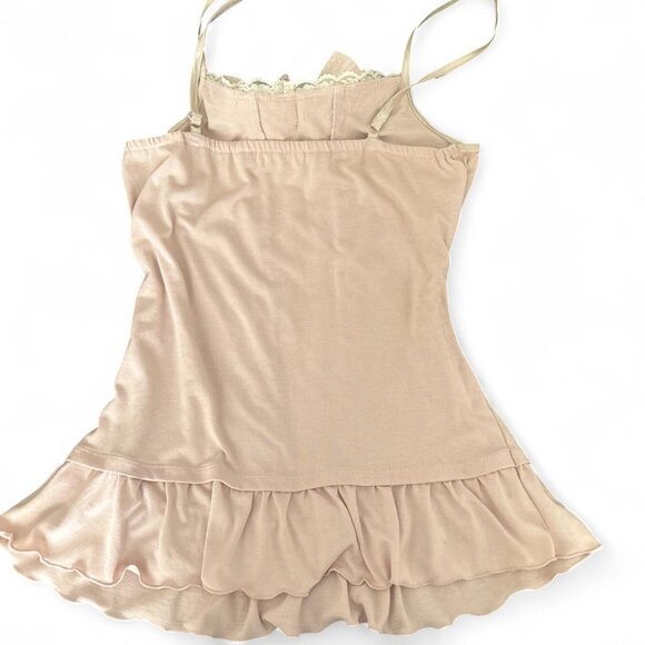 rare highly wanted axes femme bow pink camisole with lace details 🍥 - Picture 2 of 3